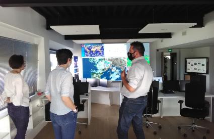 Visite des locaux de Predict-Services par Sylvain Chave